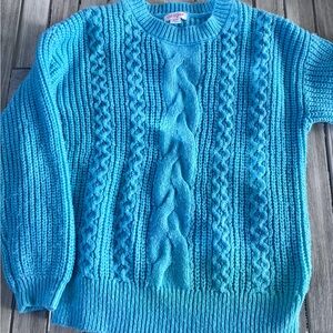 Cat & Jack Blue Cable Knit Sweater